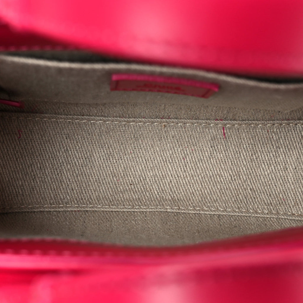 Calfskin Mini Woody Ribbon Tote Fizzy Pink