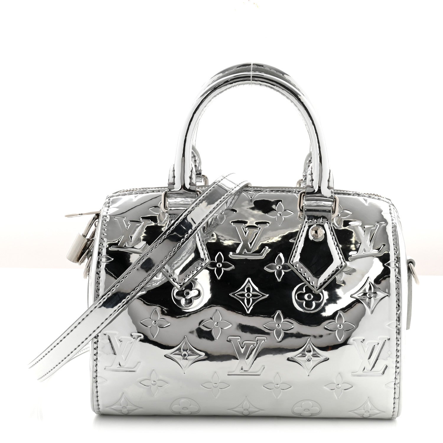 Monogram Miroir Speedy Bandouliere 20 Silver