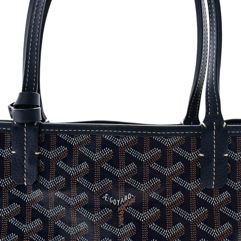 Goyardine Reversible Mini Anjou Navy