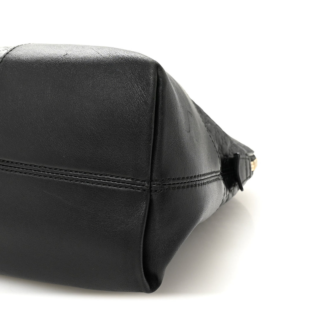 Soft Microguccissima Medium Bree Shoulder Bag Black