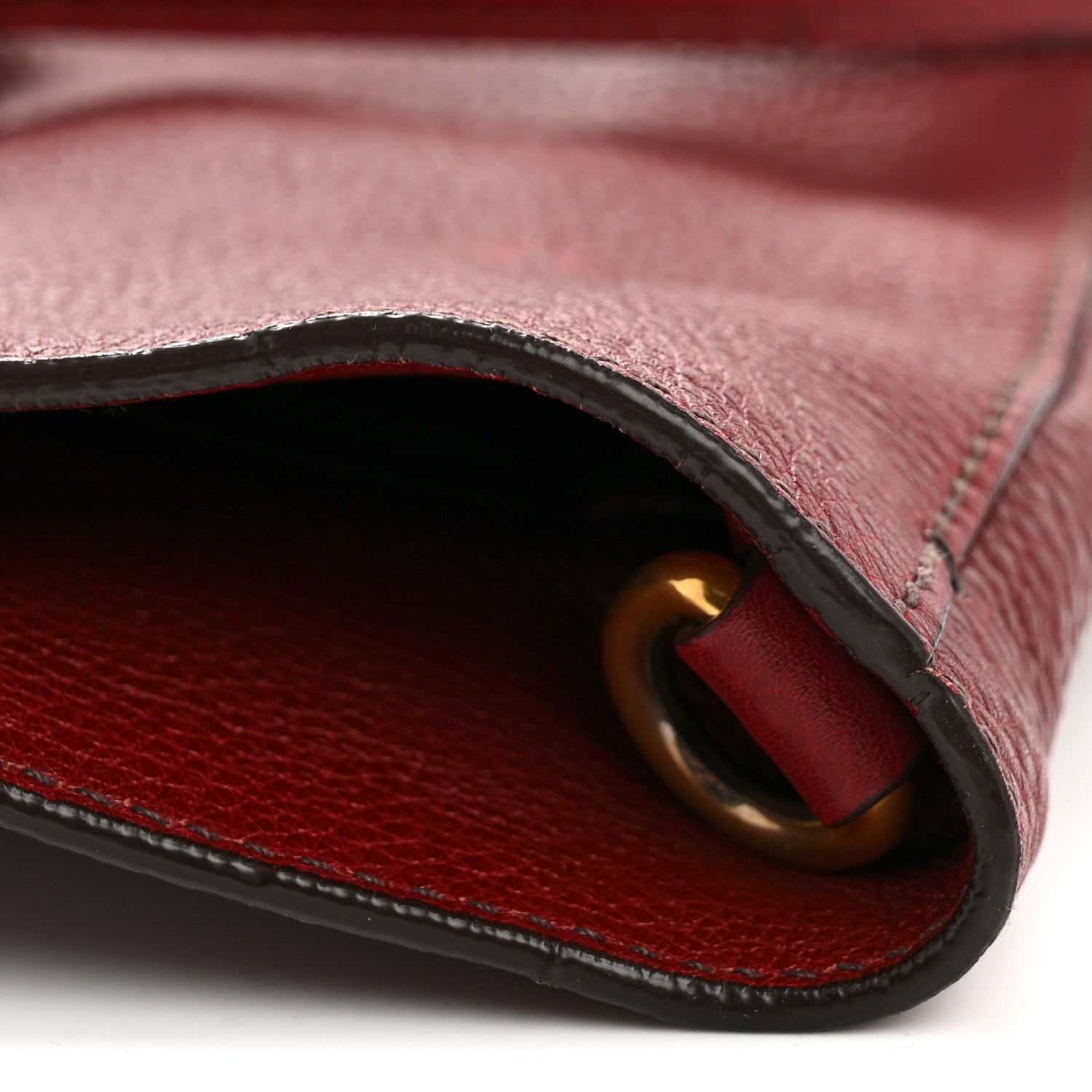 Vitello Daino Shopping Tote Amaranto