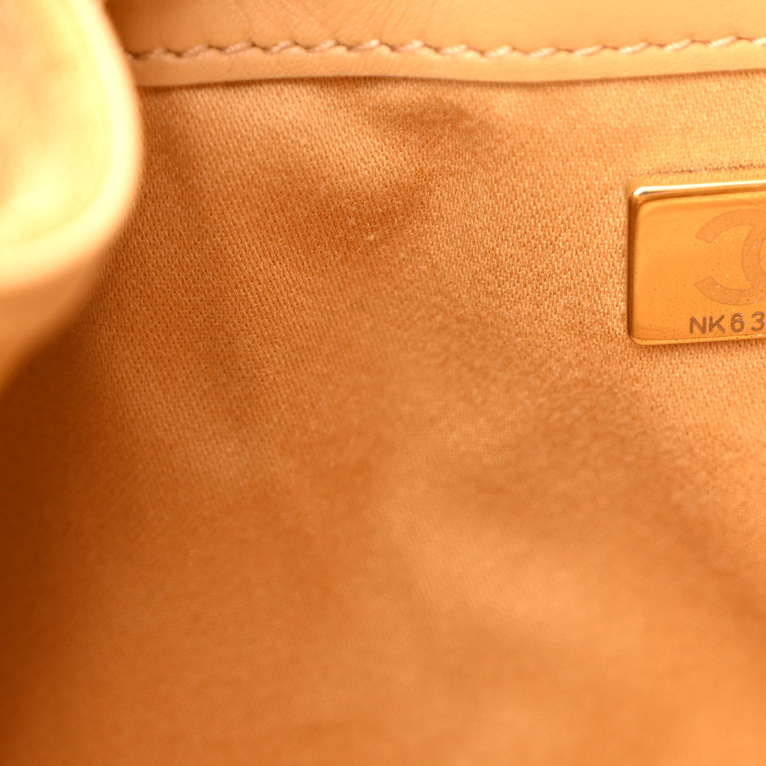 Suede Quilted Small Chanel 25 Handbag Beige