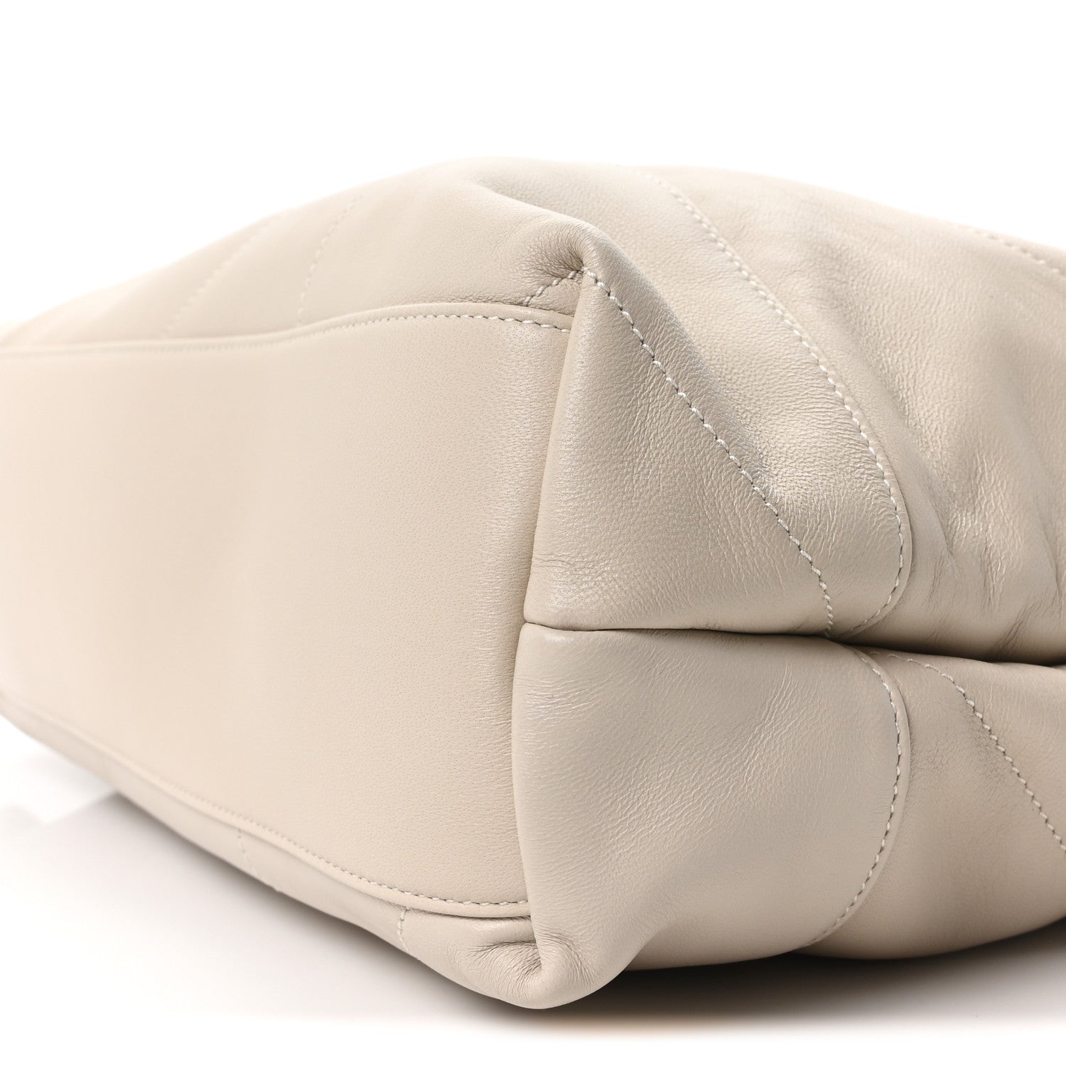 Lambskin Matelasse Large Jamie Pochon Crema Soft