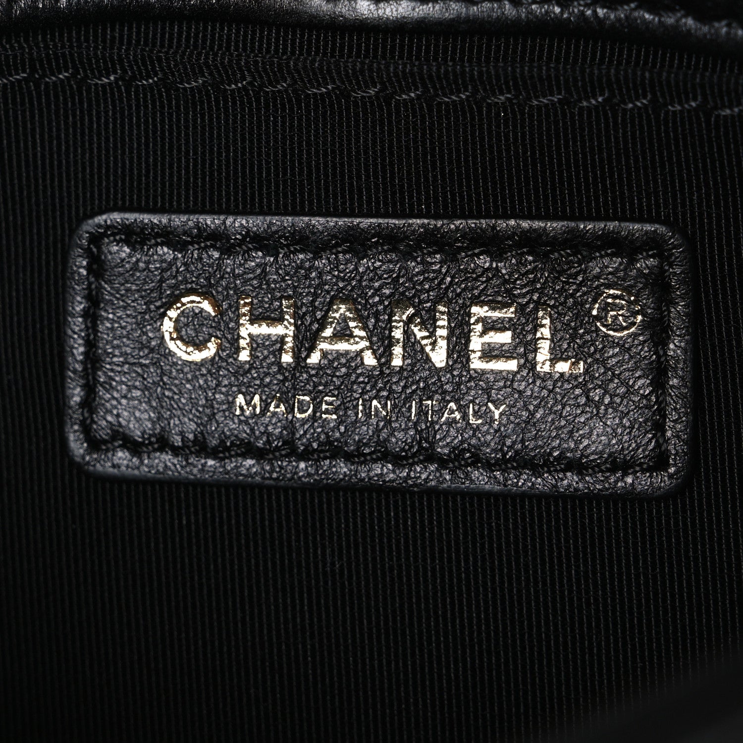 Calfskin Quilted Flap Waist Bag Black