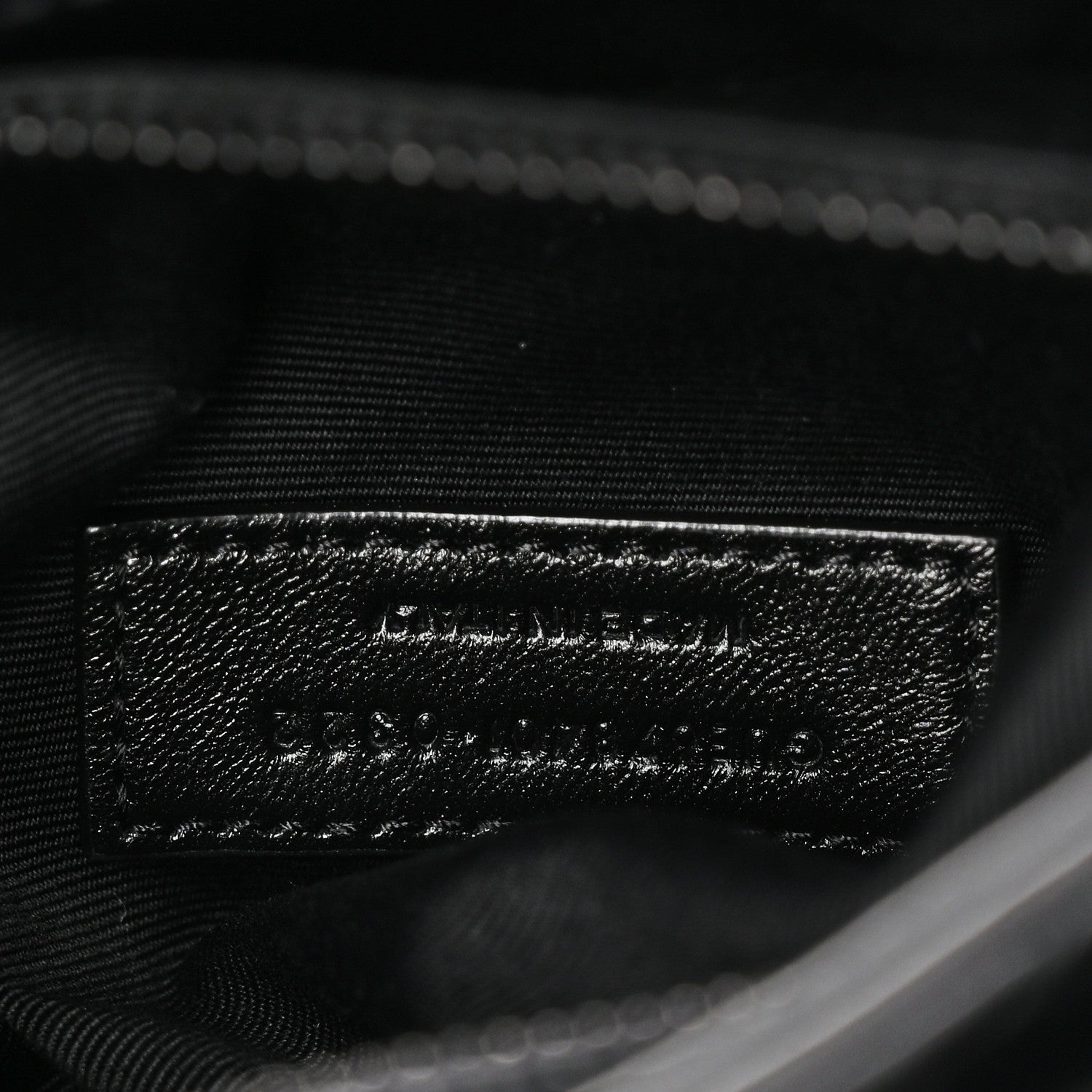 Calfskin Y Quilted Monogram Monochrome Toy Loulou Crossbody Bag Black