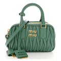 Nappa Matelasse Small Arcadie Green