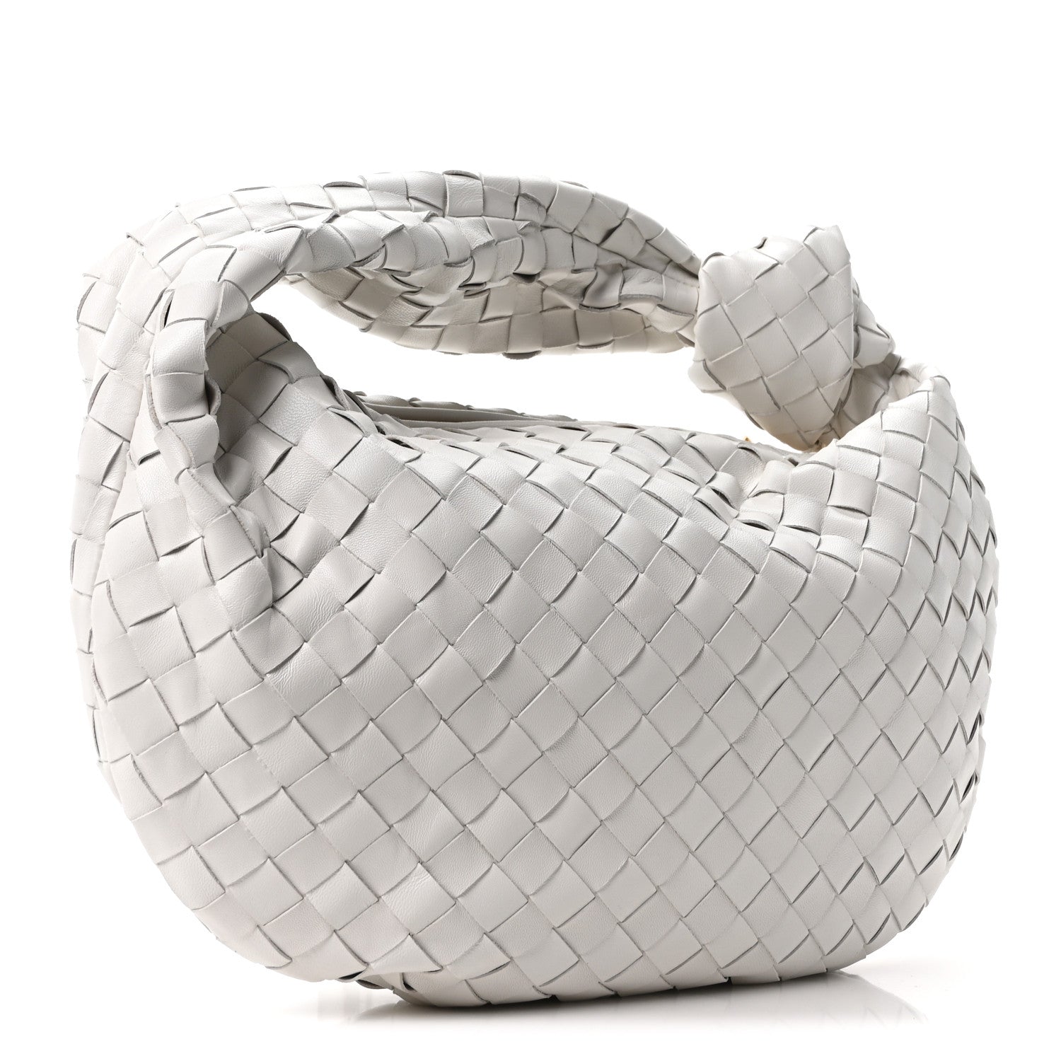 Nappa Intrecciato Teen Jodie Hobo White