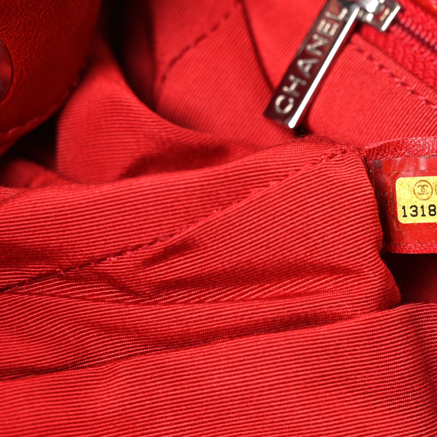 Calfskin Bubble Quilt Accordion Flap Red