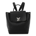 Calfskin Lockme Backpack Black