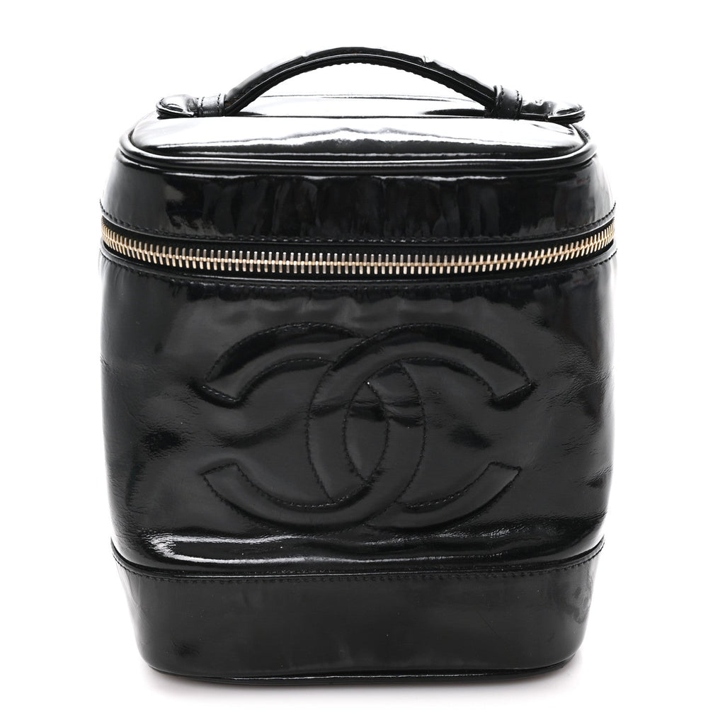Patent Timeless Vanity Cosmetic Case Black
