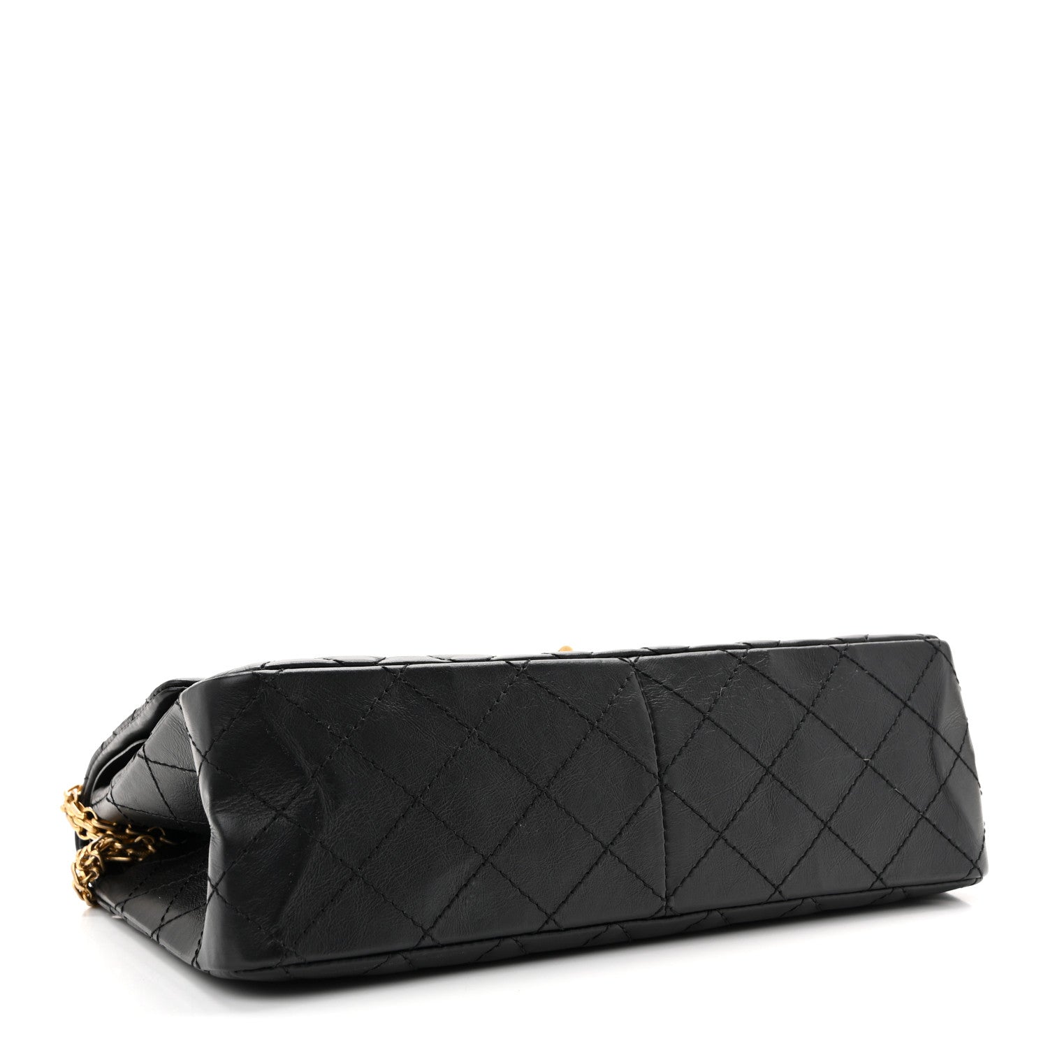 Aged Calfskin Quilted 2.55 Reissue 226 Flap Black