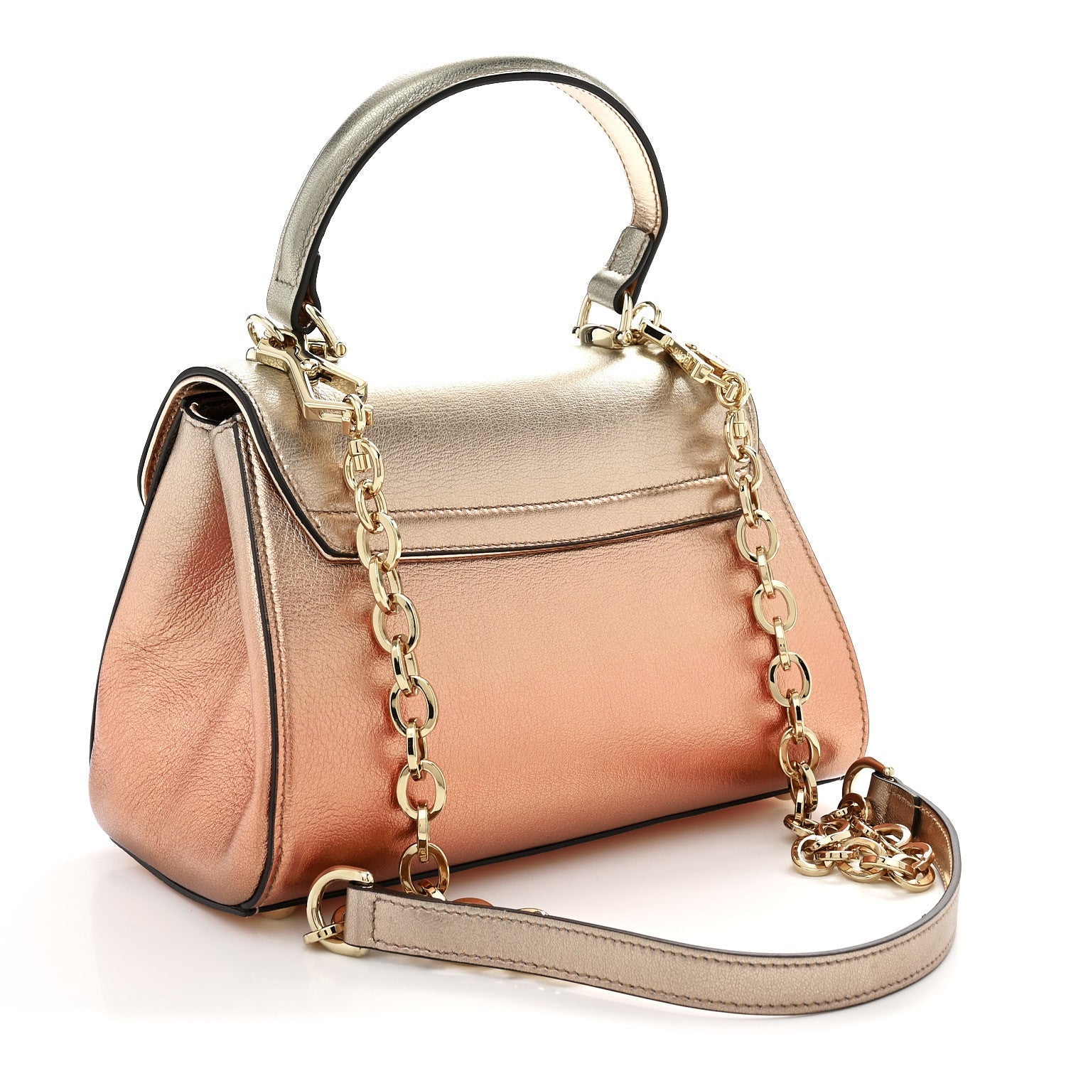 Metallic Mini Horsebit 1955 Top Handle Flap Bag Multicolor