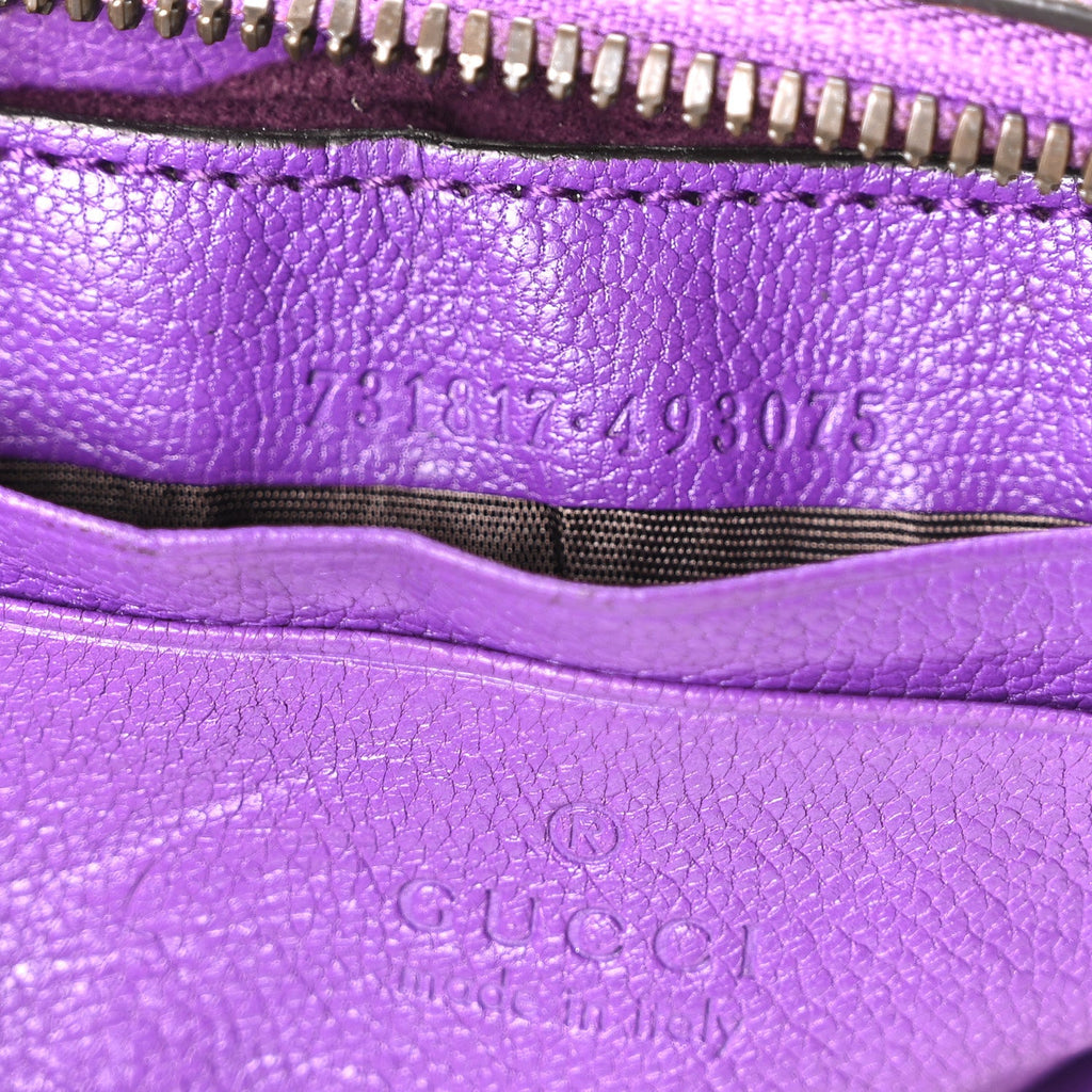 Goatskin Small Aphrodite Shoulder Bag Shine Purple