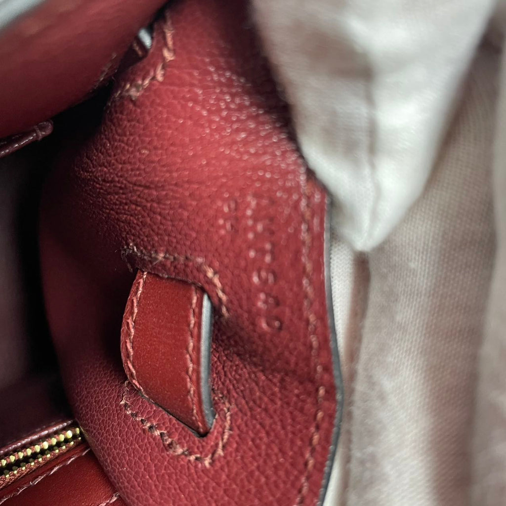 Hermès Kelly 32 Sellier Red (Rouge H) Box Leather 2017