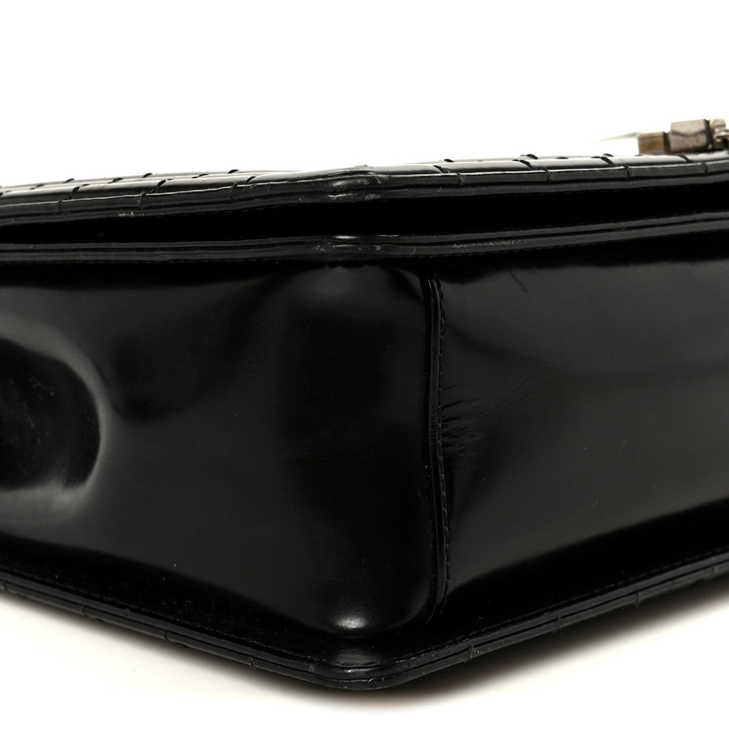 Patent Medium Boy Reverso Flap Black