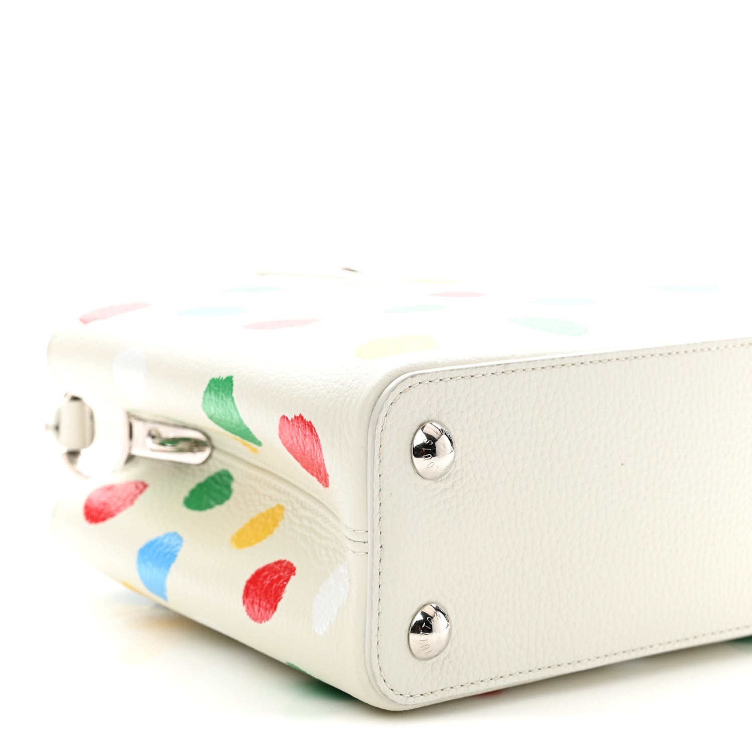 LV X YK Taurillon Capucines BB White
