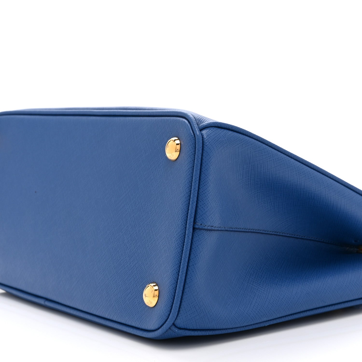 Saffiano Lux Small Galleria Double Zip Tote Bluette