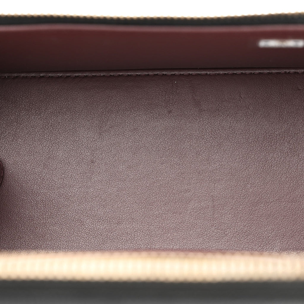 Caviar Quilted Small Tiny CC Vanity Case With Chain Black