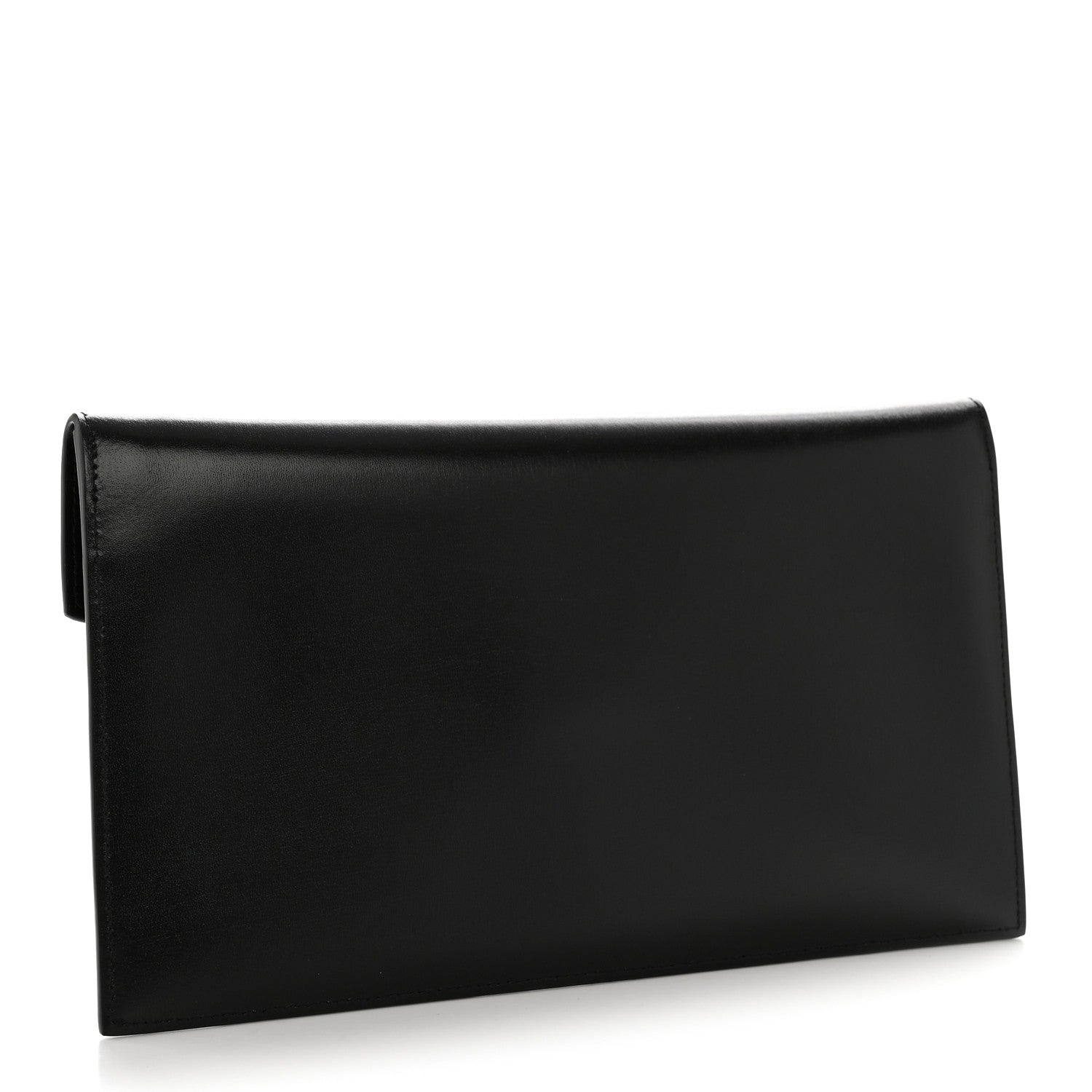 Smooth Shiny Calfskin Monogram Uptown Pouch Black