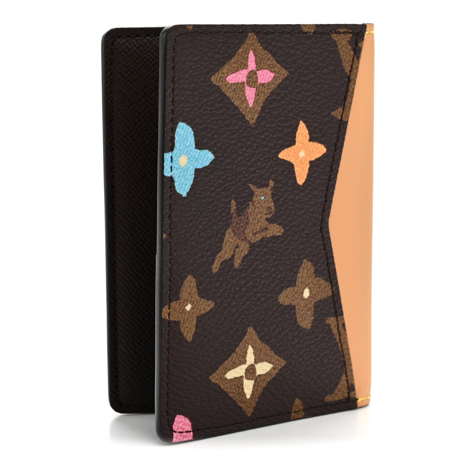 Monogram Craggy Pocket Organizer Chocolate