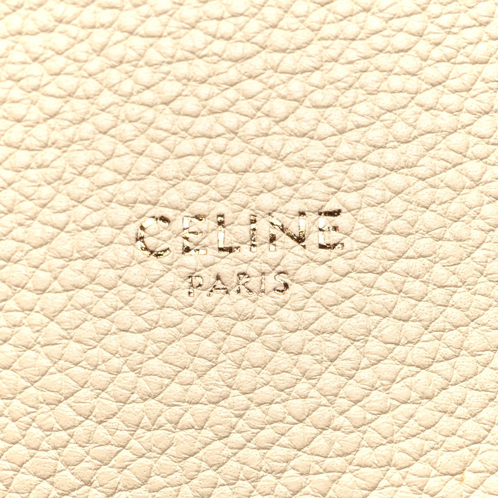 Soft Grained Calfskin Small Belt Cabas Phantom Cream