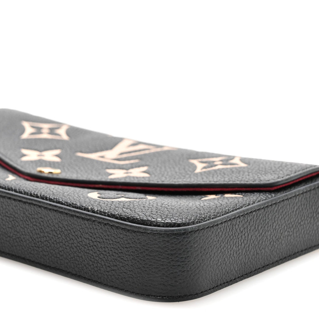 Empreinte Monogram Giant Felicie Pochette Black Beige