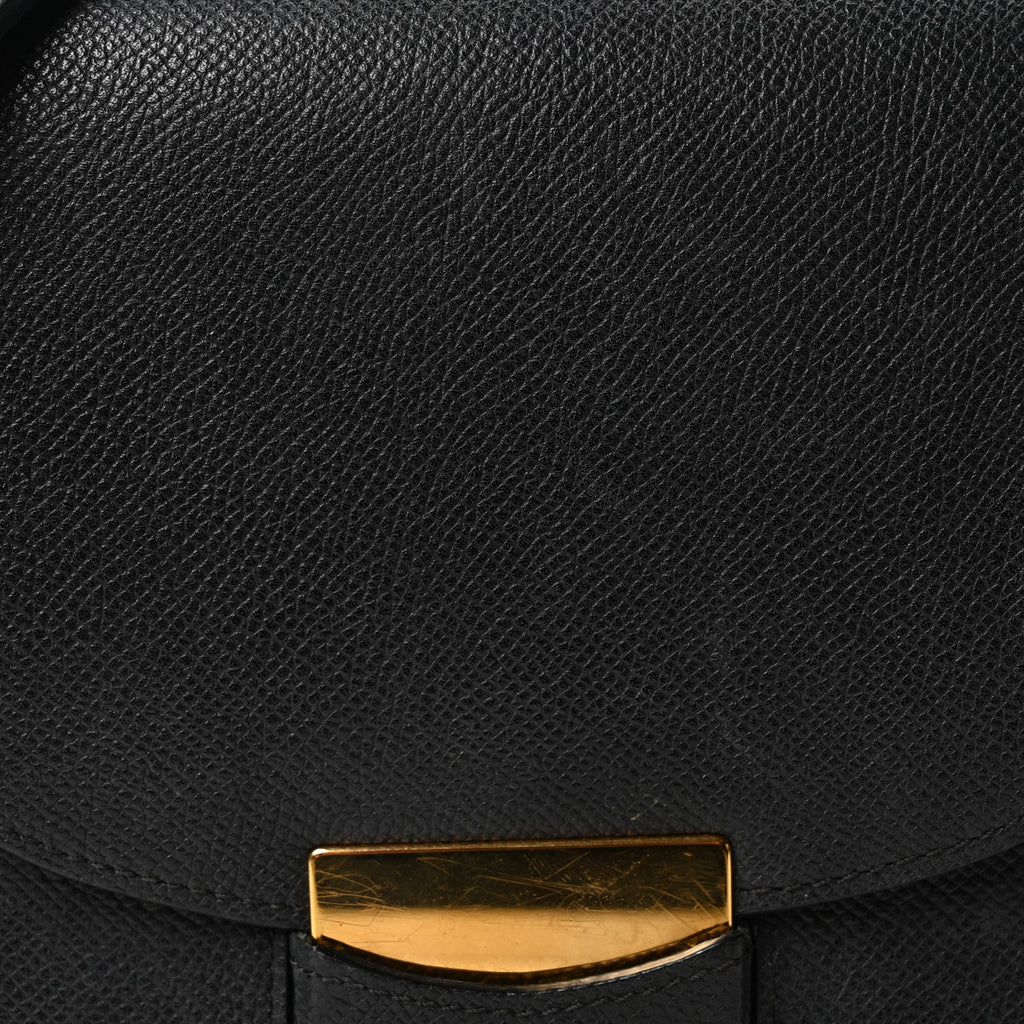 Grained Calfskin Small Trotteur Black