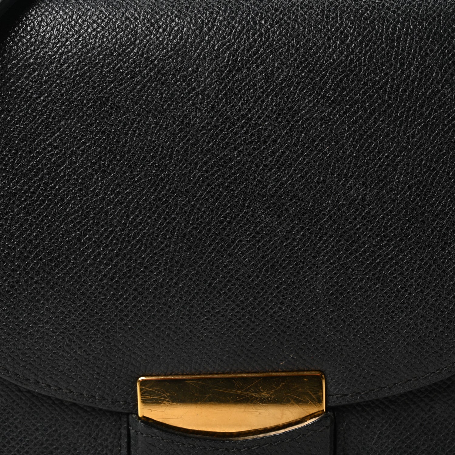 Grained Calfskin Small Trotteur Black