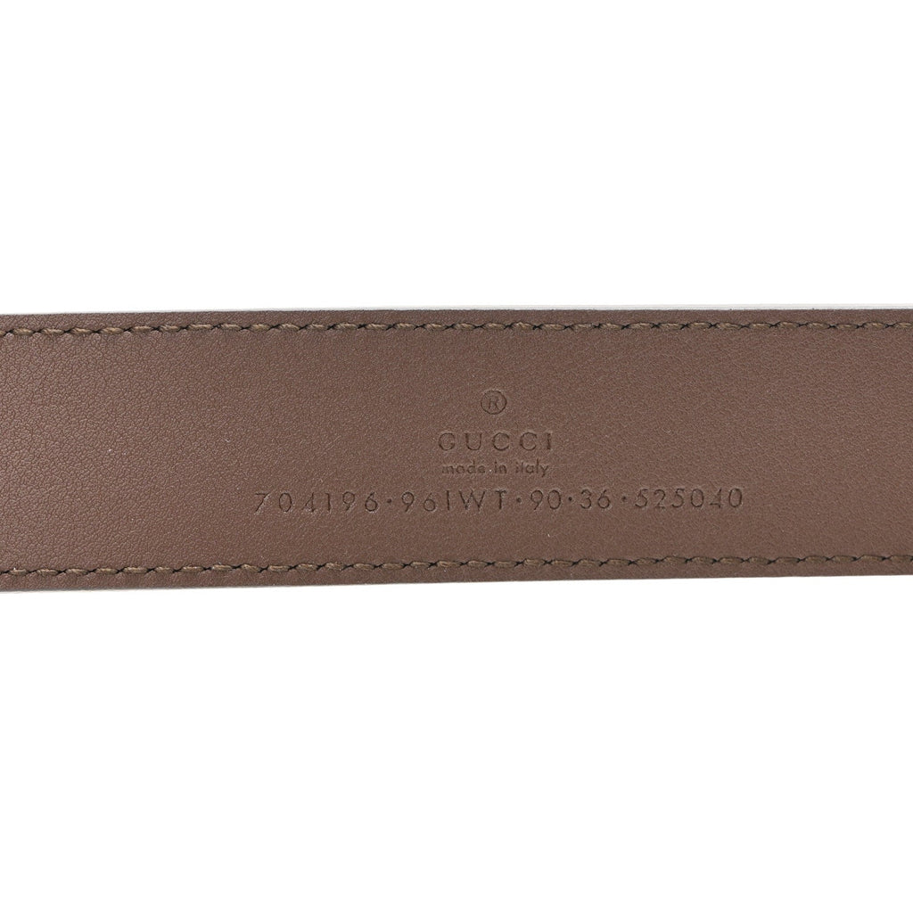 GG Supreme Monogram Textured Dollar Calfskin Web Ophidia Slip Handle Belt Bag 90 36 Beige Ebony New Acero