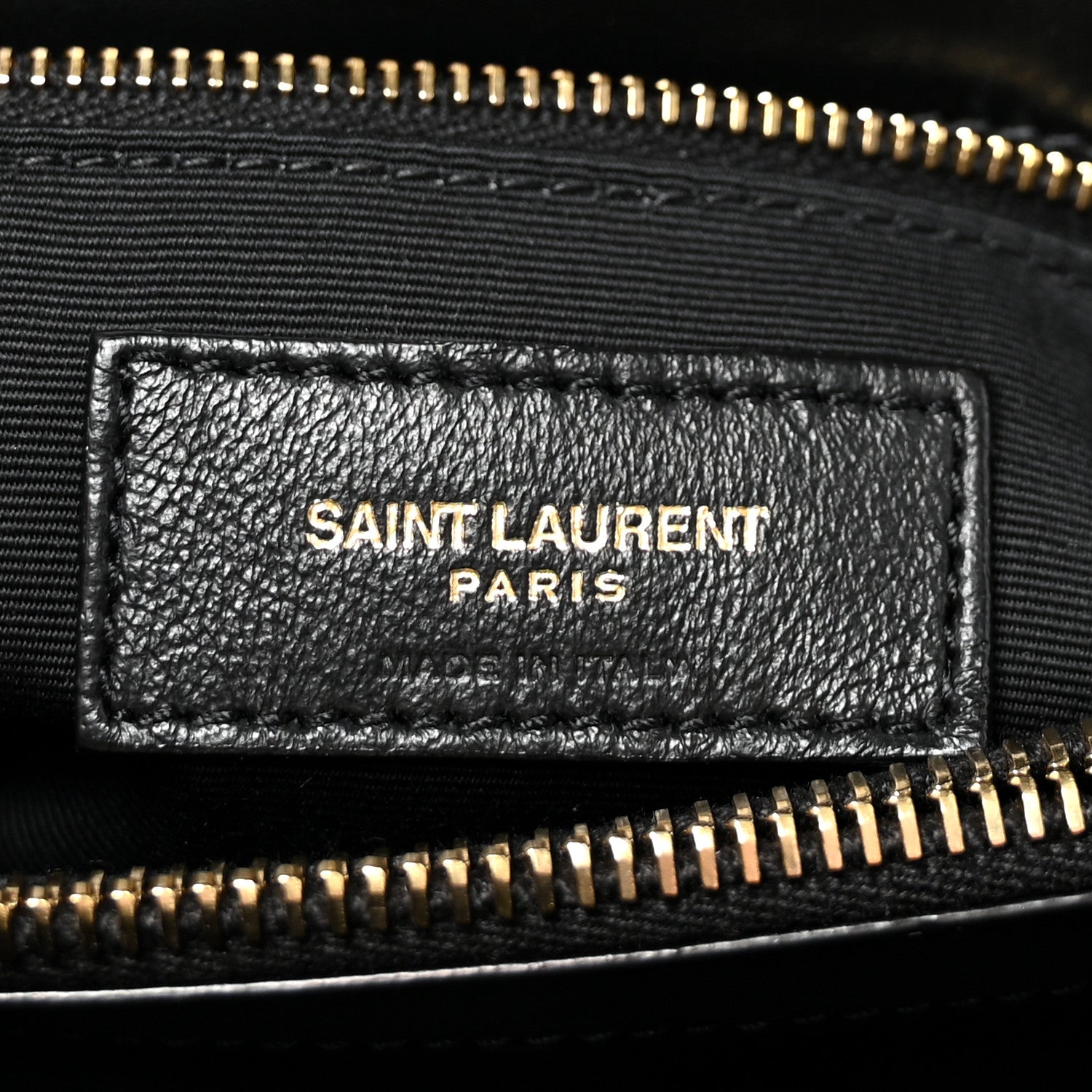 Calfskin Y Quilted Monogram Medium Loulou Chain Satchel Black