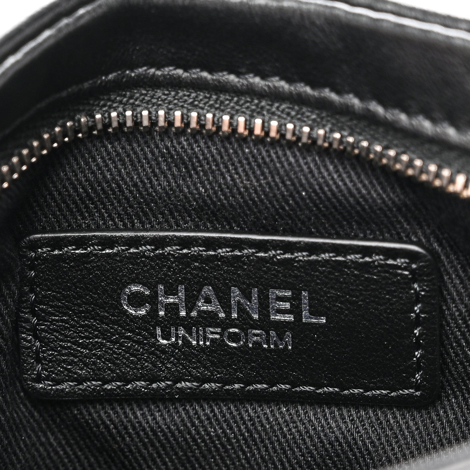 Lambskin Quilted Uniform Crossbody Bag Black