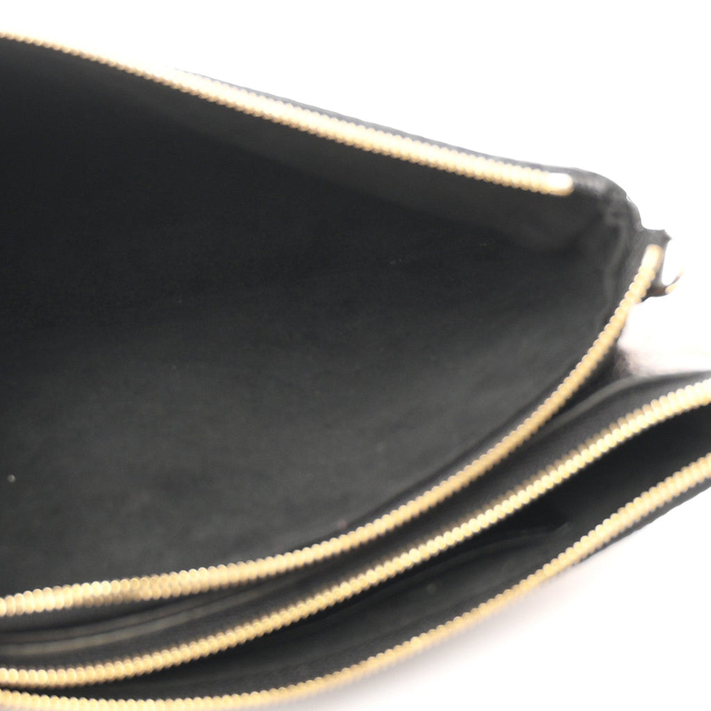 Empreinte Double Zip Pochette Black