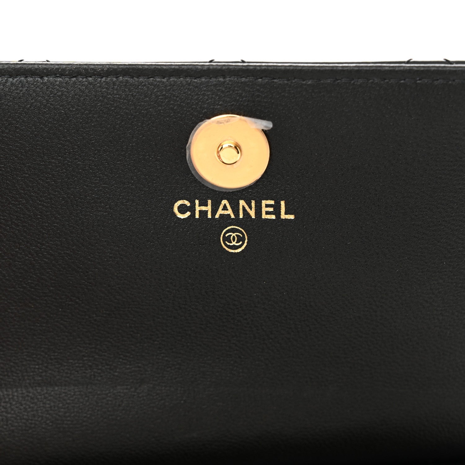 Patent Quilted Frame Clutch Flap With Chain Black
