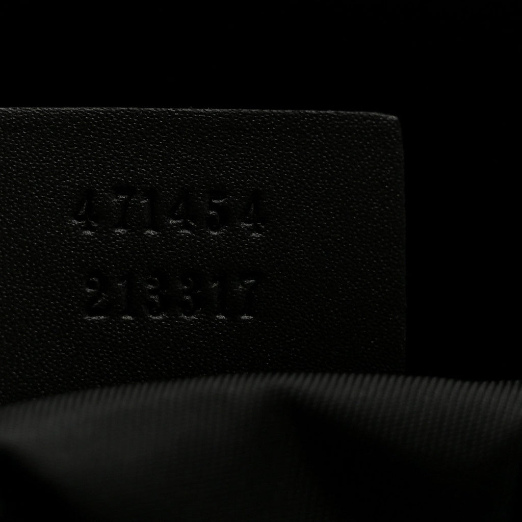 GG Supreme Monogram Web Messenger Bag Black