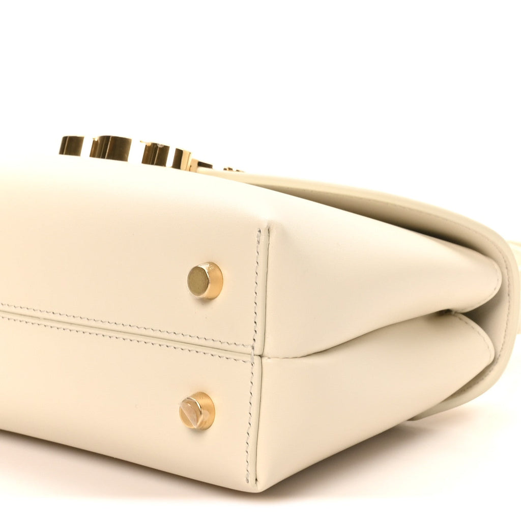 Smooth Satinated Calfskin Teen Nino Rice