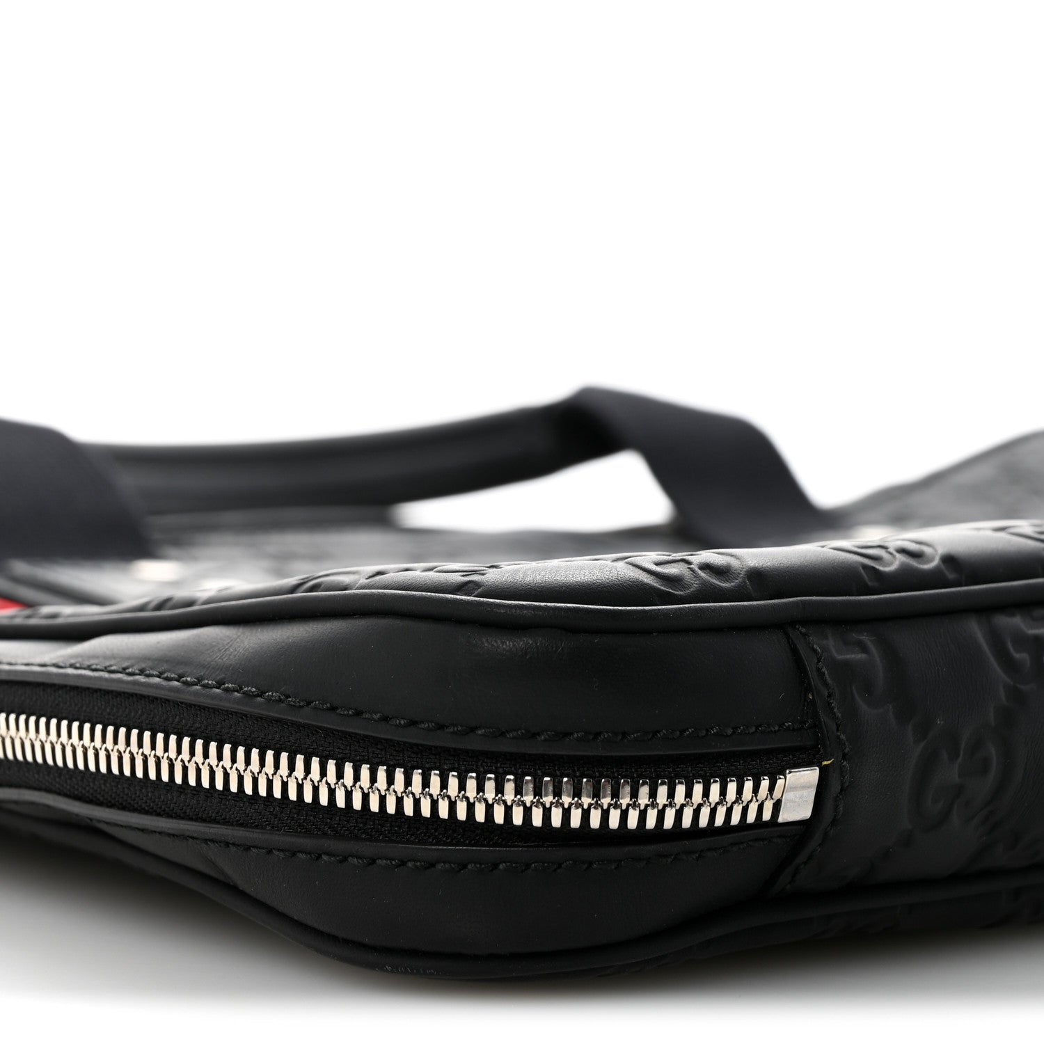 Rubber Guccissima Laptop Briefcase Black