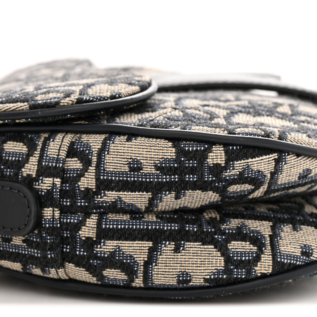 Oblique Mini Saddle Bag Blue