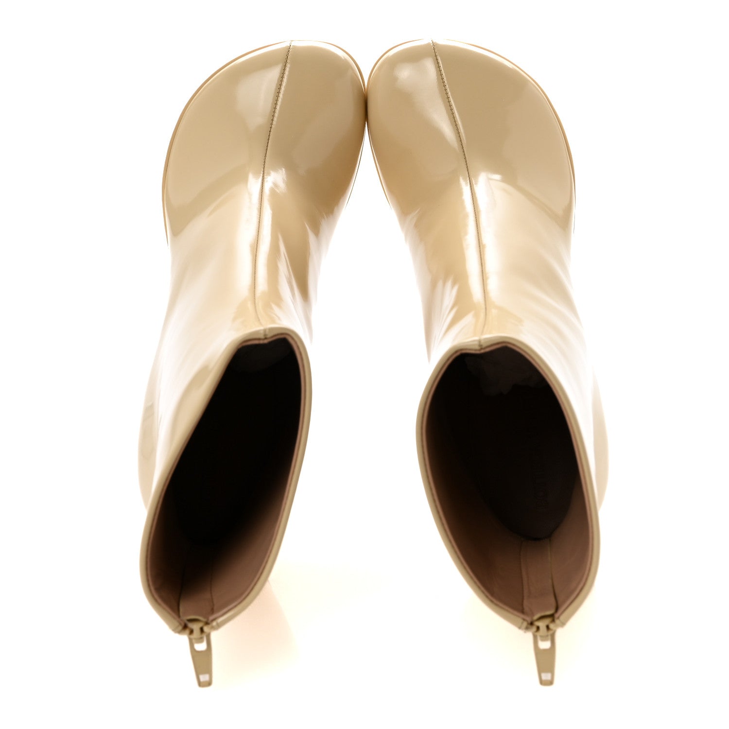 Latex Atomic Mid Heel Ankle Boots 40 Rubber