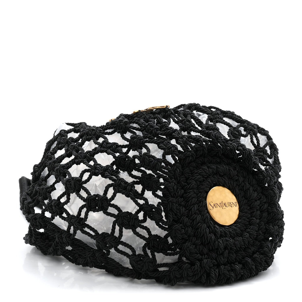 Crochet Small Shopping Bag Black