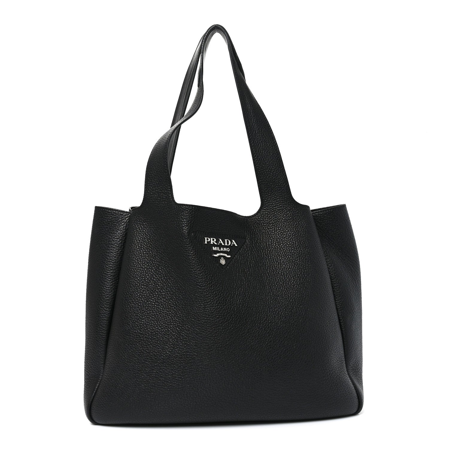 Vitello Daino Soft Large Dynamique Tote Black