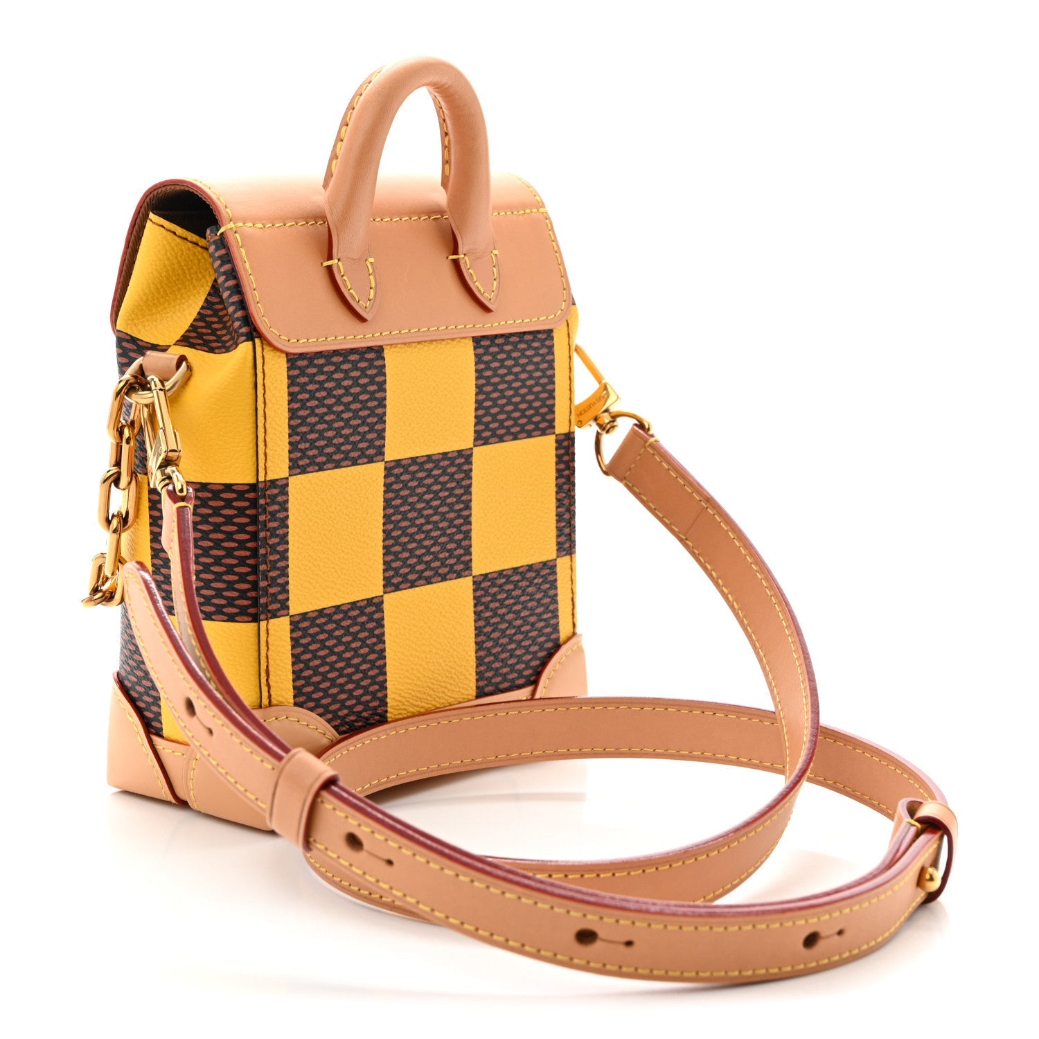 Damier Pop Nano Steamer Yellow