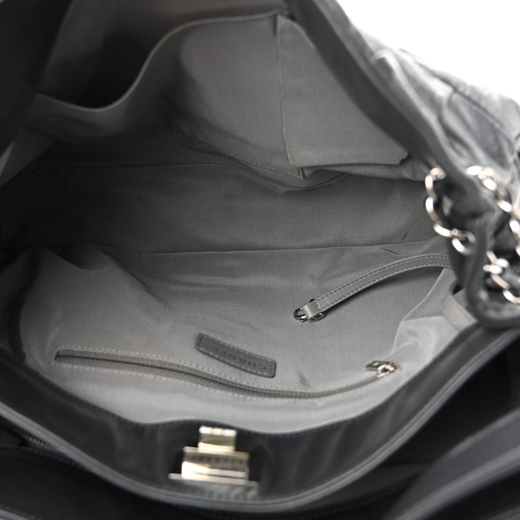 Lambskin Igloo Shoulder Bag Dark Grey