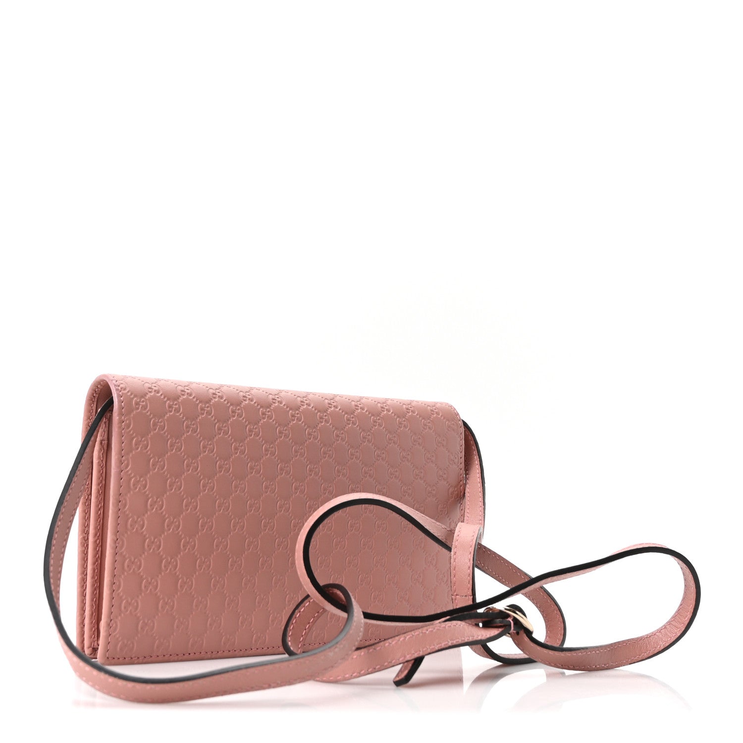 Microguccissima Crossbody Wallet Soft Pink