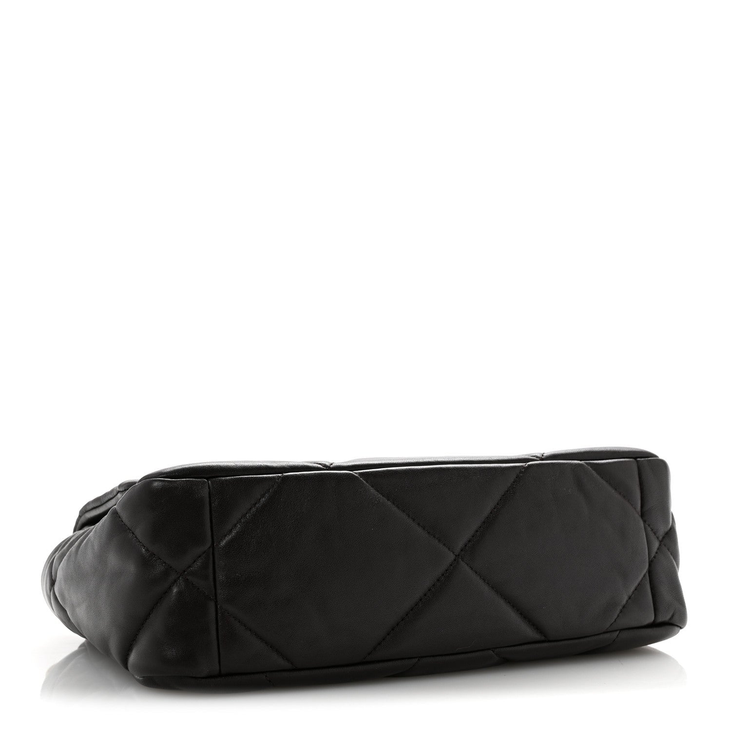 Lambskin Quilted Medium Chanel 19 Flap Dark Brown