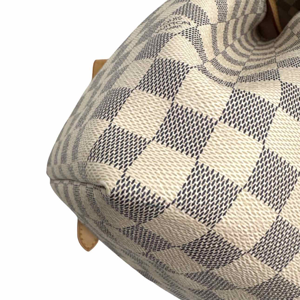 LOUIS VUITTON Damier Azur Sperone Backpack MM White