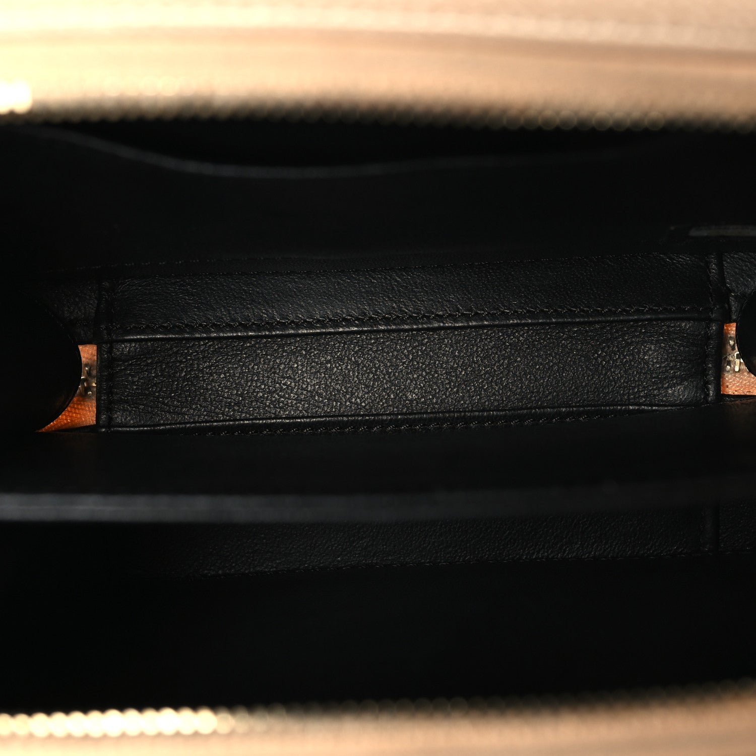 Caviar Quilted Small CC Filigree Vanity Case Beige Black Beige Black