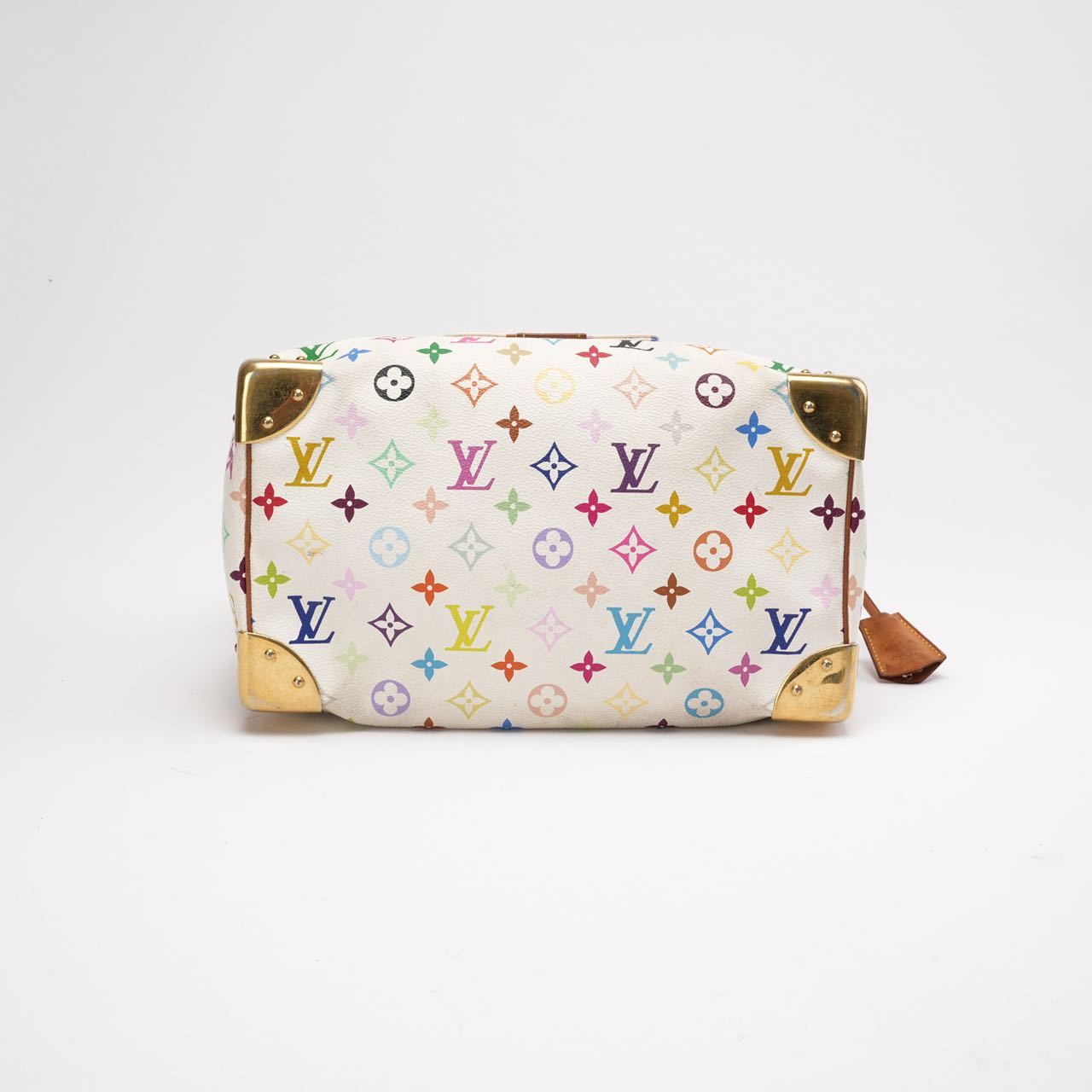 Louis Vuitton Vintage White Murakami Speedy 30 Bag 2005