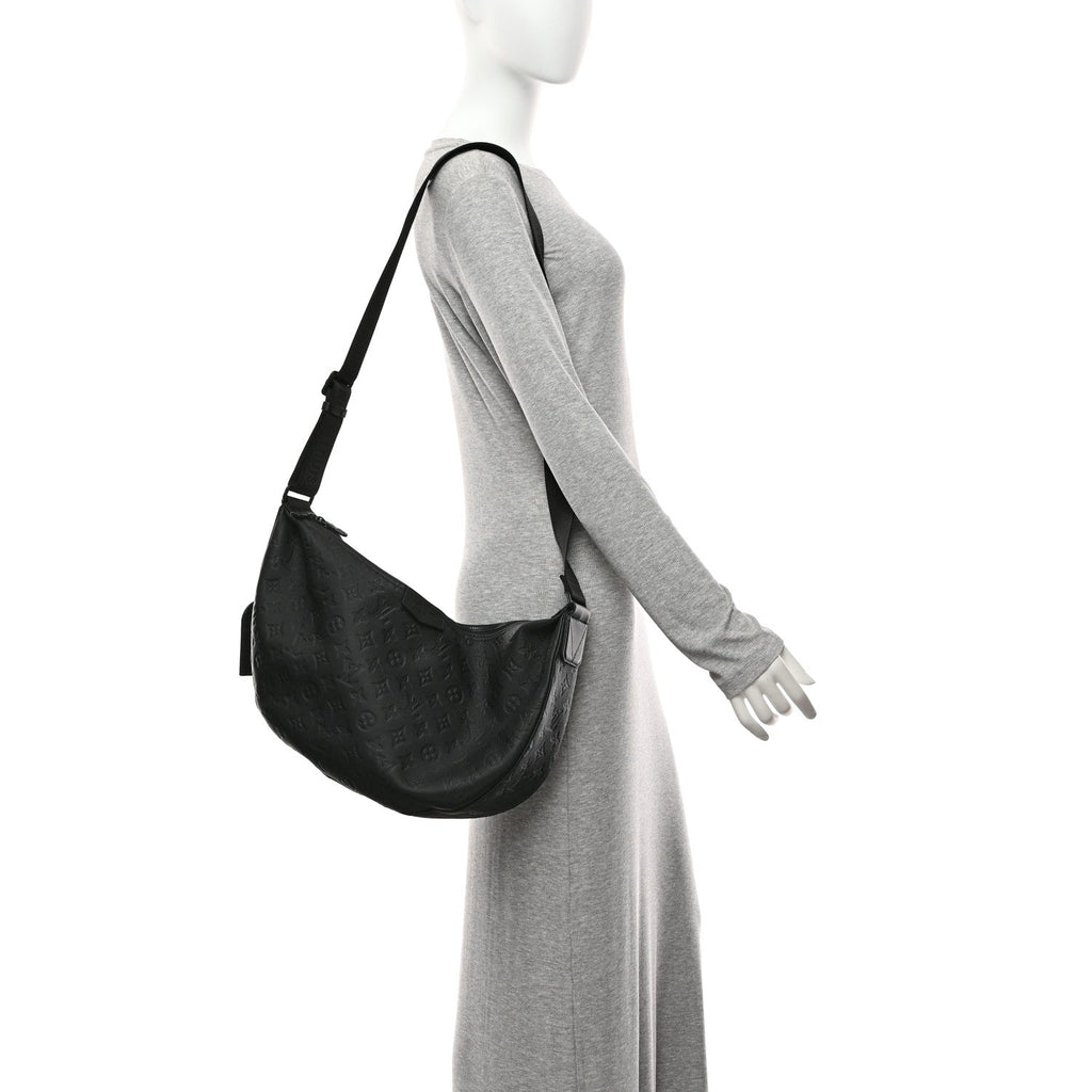 Calfskin Monogram Shadow Hobo Hamac Black