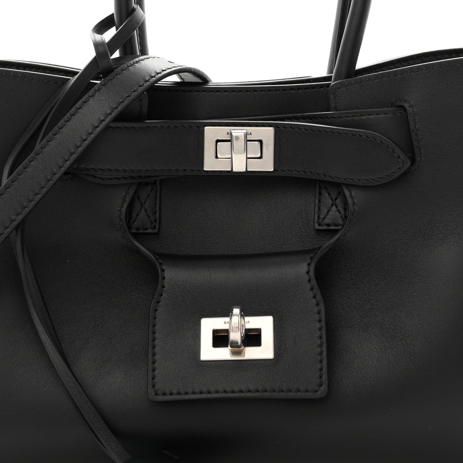 Smooth Calfskin Mini Bel Air Carry All Bag Black
