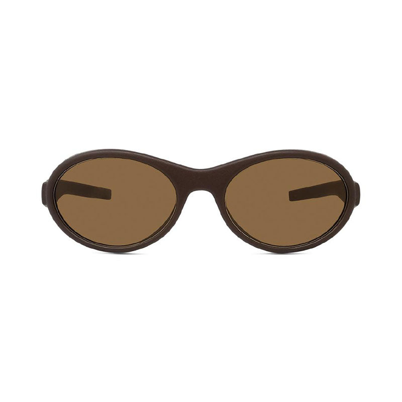 Givenchy Sunglasses Oval Full Rim, Matte Black Frame and Grey Lens GV40065I02A